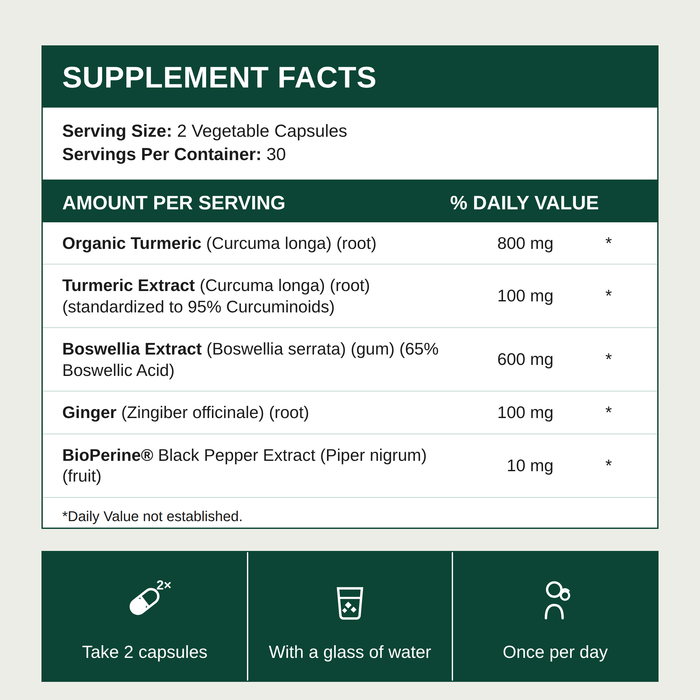 Curcumin + Boswellia Joint Support Capsules